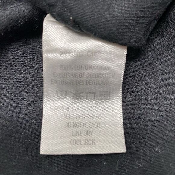 Robert Graham Men's 3XL Cotton Classic Fit Black‎ Flip Cuff Long Sleeve Shirt - Picture 6 of 6